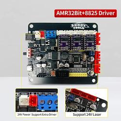 ANNOYTOOLS ARM 32-bit 3-Axis CNC Controller,GRBL 1.1F USB Port CNC Engraving Machine Control Board with Fan Cooling DRV8825 Standalone Driver,Support 500W Spindle/NEMA17/23 Stepper Motor/Laser Module