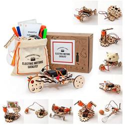 Tinkering Labs Robotics Engineering Kit | Designed by Scientists in USA | 50+ Parts | 10+ STEM Projects For Kids 8-13 | Learn Electronics, Science | Grow Creativity, Grit | Great DIY Inventor Toy Gift
