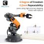 wlkata Mirobot 6DoF Mini Industrial Robotic Arm Educational Kit Programmable Robotic Arm Lightweight Professional Desktop Robotic Arm for K12 or 3D Printer