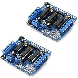 2 PCS L293D DC Motor Drive,Aideepen Motor Control Shield Module Stepper Motor Drive Shield Expansion Board