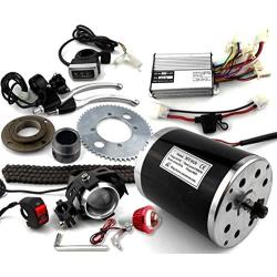 L-faster Bracketless 800W Motor MY1020 Without Bracket Stand for Scooter Bike 1000W Brush Controller with Fuse Wire