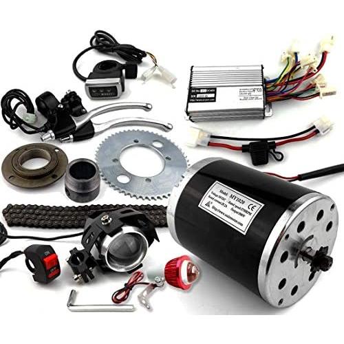 L-faster Bracketless 800W Motor MY1020 Without Bracket Stand for Scooter Bike 1000W Brush Controller with Fuse Wire