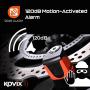 Kovix KS6 Ultra Portable Steel Disc Brake Lock 120dB Alarm 6mm Pin IP67 Easy Push-to-lock Waterproof for Motorcycle Scooter E-Bike Fluorescent Orange
