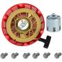 HIFROM Replace Recoil Starter with Starter Cup Compatible with Honda GX240 GX270 8HP 9HP Engine Motor Parts + 6pcs Recoil Starter Bolt