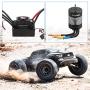 3650 5900KV Sensorless Brushless RC Motor 120A Brushless ESC & Program Card Set Waterproof Motor ESC Combo 3.175mm Shaft Motor for 1:10 Scale RC Car Truck Update Parts