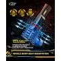 Cougar Motor 9012 LED Bulb, 12000LM Noiseless 6500K Cool White All-in-One Conversion Kit Direct Installation, Halogen Replacement