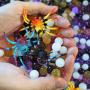 Dew Drops Halloween Water Beads About 5000 Beads Party Activity for Kids Includes 12 Large Spider Insect Toys and Aqua Balls
