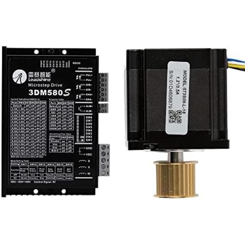 Cloudray Leadshine 3 Phase Stepper Motor 573S09-L-18 Stepper Driver 3DM580 for CO2 Laser Engraving Cutting Machine