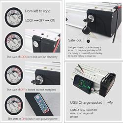 48V 20Ah E-Bike Rear Mount Lithium Ion Battery, Large Capacity Waterproof Replacement Battery, Bike Conversion Kit for 250-1000W Motors