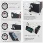 48V 20Ah E-Bike Rear Mount Lithium Ion Battery, Large Capacity Waterproof Replacement Battery, Bike Conversion Kit for 250-1000W Motors
