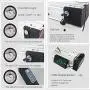48V 20Ah E-Bike Rear Mount Lithium Ion Battery, Large Capacity Waterproof Replacement Battery, Bike Conversion Kit for 250-1000W Motors