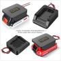 Power Wheels Adapter 14 Gauge Wires Connector For Black & Decker 20V / Porter Cable 20V Max Lithium Battery, Compatible Use with 7-70V 30A PWM DC Motor Speed Controller/Carded Inline 30A Fuse Holder