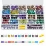 Fuses Assortment Kit - 330 PCS Car Blade Fuses - Mini & Standard Size(2A 3A 5A 7.5A 10A 15A 20A 25A 30A 35A 40AMP),Replacement Fuses for Automotive/RV/Truck/Motorcycle/Boat