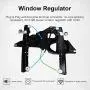 Dekalaii 749-542 Front Driver Side Power Window Regulator Without Motor for 2007-2017 Ford Expedition 2007-2017 Lincoln Navigator