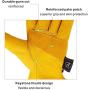 KIM YUAN Leather Work Gloves, with Adjustable Wrist, For Yard Work, Gardening, Farm, Warehouse, Construction, Motorcycle, Men & Women XXL 1 Pair
