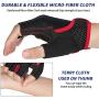 MOREOK Cycling Gloves Bike Gloves for Men/Women-[Breathable Anti-Slip 5MM Gel Pad] Biking Gloves Half Finger Road Bike MTB Bicycle Gloves-for Cycling /Fitness/Motorcycle /Gym/Outdoor Sports
