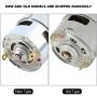 DC 12V/24V 35W Micro-Reduction Gear Motor Metal Gear Motor Speed Adjustable CW/CCW Suitable for Office, Home Automation, Production Renovation, Safety Equipment(12v10 Turn)