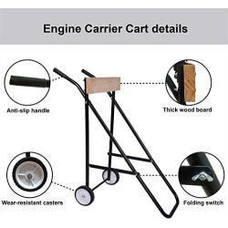 LEADALLWAY Outboard Boat Motor Stand Carrier Cart Dolly Storage Pro Heavy Duty Multi Purposed Engine Stand