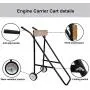 LEADALLWAY Outboard Boat Motor Stand Carrier Cart Dolly Storage Pro Heavy Duty Multi Purposed Engine Stand