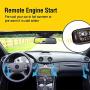 Acteam 2 Way Car Security with Remote Start Car Alarm System with Big LCD Display Remote Starter Turbo Timer Mode Shock Warning 1500M Long Remote Range DC12V