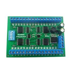 Eletechsup DC 6.5-30V 32ch DIN35 C45 Rail Box RS485 Modbus RTU Controller 300MA Driver Module for PLC Relay Switch LED Motor (Only Board)