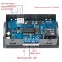 Delay Relay Module, DROK DC 6-30V Timer Relay 12V 24V 0.01s-9999min 50mA Digital Timer Cycle Delay Switch Module AC 220V Power On-Off Controller with LCD Display Switch Button Case
