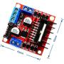 L298N motor driver controller board module, dual H-bridge robot stepper motor control, used for Arduino smart car power supply UNO MEGA R3 Mega2560 (2PCS)