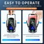 KERNKLENPP Car Wireless Charger Phone Holder,Intelligent Sensing,Fully Automatic 15w Fast Charging,Car Mount Air Vent Mount for iPhone13/ 12/11/X /8/8series,Samsung S Series/Note Series and More (RD)