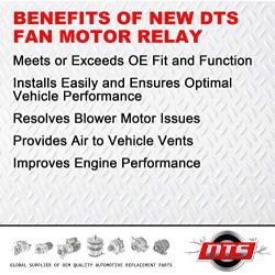 DTS New Cooling Fan Motor Relay Replacement for Jeep Grand Cherokee, Chrysler & Dodge - RY330
