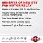DTS New Cooling Fan Motor Relay Replacement for Jeep Grand Cherokee, Chrysler & Dodge - RY330