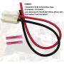 Blower Motor Connector, 90980-10916 82998-12380 Compatible with Toyota Tacoma 2005-2016, 8 inches 12ga Harness Plug Wire Harness Pigtail Kit with Heat Shrinks Connectors