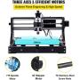 VEVOR CNC 3018 PRO Router Machine, GRBL Control 3-Axis Milling Engraver Engraving Machine, DIY CNC Router Kit with Transparent Enclosure, Offline Controller, for Wood Acrylic Plastic PCB PVC Carving