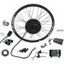 NBPOWER QS 3000W Brushless Hub Motor,72V 80A Sabvoton Controller pogrammable, TFT Color Display,with PAS and Alarm, 3000W Electric Bike Conversion Kit