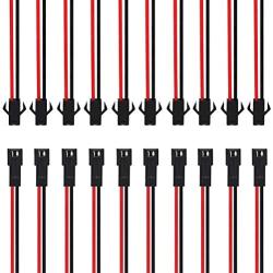 Gikfun JST SM 2-Pins 2P Female & Male Plug Connector Wire Cables for Arduino (Pack of 10 Pairs) AE1045