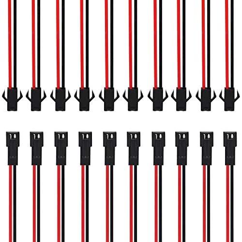 Gikfun JST SM 2-Pins 2P Female & Male Plug Connector Wire Cables for Arduino (Pack of 10 Pairs) AE1045