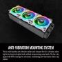 Thermaltake Riing Trio 12 RGB White TT Premium Edition - 3 Pack, 120mm, 3 Independent 16.8 Million Color LED Ring Design, Featuring 30 addressable LEDs, Case/Radiator Fan, CL-F126-PL12SW-A