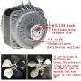Shaded Pole Motor 120V 60Hz 1.01A 18W AC Fan Motor for Small Ventilation Equipment,Refrigeration Equipment Radiator Evaporator (YZF18-25)