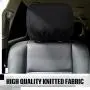 Tallew 8 Pack Universal Car Headrest Cover Car Seat Head Rest Cover Protector Car Decor Interior Vehicle Accessories Functional Headrest Cover for Car Truck Auto(Black Style)