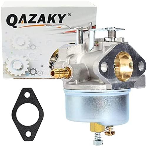QAZAKY Adjustable Carburetor Compatible with Tecumseh 640349 640052 640054 640058 640058A HMSK80 HMSK85 HMSK90 HMSK100 HSMK110 LH318SA LH358SA 8HP 9HP 10HP Snowblower Generator Chipper Shredder Carb