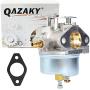QAZAKY Adjustable Carburetor Compatible with Tecumseh 640349 640052 640054 640058 640058A HMSK80 HMSK85 HMSK90 HMSK100 HSMK110 LH318SA LH358SA 8HP 9HP 10HP Snowblower Generator Chipper Shredder Carb