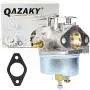 QAZAKY Adjustable Carburetor Compatible with Tecumseh 640349 640052 640054 640058 640058A HMSK80 HMSK85 HMSK90 HMSK100 HSMK110 LH318SA LH358SA 8HP 9HP 10HP Snowblower Generator Chipper Shredder Carb