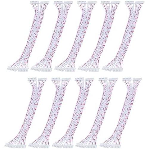 Antrader 20 Pcs 6 Pin 2.54mm Pitch Female to Female JST XH Connector Cable Wire 20cm
