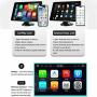 Wireless Carplay & Android Auto, Portable 7.5 Touch Screen, Apple Carplay Screen Car Stereo for Car Truck Motorcycle, Support Mirror Link, Backup Camera, Bluetooth, FM, AUX, Siri, GPS, Music, Video