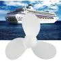 Suuonee Boat Motor Propeller, 7 1/4 5-A 3 Blades Aluminum Boat Propeller Outboard Motor for Hangkai 3.5HP