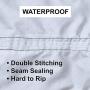 Jon Boat Cover 14ft, 100% Waterproof Heavy Duty 600D Cover, Fits 14 ft Length, Beam Width up to 70, with Motor Cutout.
