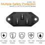 10 Pack AC 250V 10A IEC 320 C14 Panel Mount Plug Adapter Power Connector Socket Black Screw Mount 3 Pins Inlet Power Plug Socket by MXR