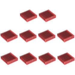 uxcell Electronic Radiators Heatsink for Stepper Motor,3D Printer 40x40x11mm Red 10pcs