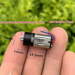 Xuulan Xianglaa-Motor Micro Geared Motor, Mini M10 Planetary Gear Motor, Precision Reducer DIY Tiny Beauty Equipment Massager Vibration,