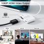 HDMI Adapter for iPhone to TV, 1080P Digital AV Adapter for iPhone,HD Video HDMI Sync Screen Converter,Support HD TV/Projector/Monitor [No Need Power]…