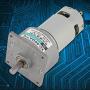 DC12V/24V 35W Micro DC Metal Gear Motor Speed Adjustable Large Torque Motor CW/CCW(24V 50prm)